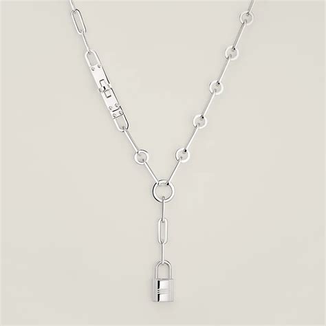 hermes kelly chain necklace|Kelly Chaine lariat necklace, small model .